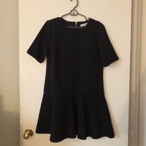 LOFT Drop Waist Dress in Black and Size M